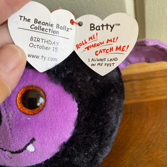 NWT TY BEANIE BALLZ BAT - Picture 2 of 4